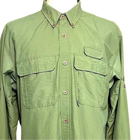 The North Face Vapor Wick Button Up Shirt Men’s Size XL Green Gorpcore Outdoor - Picture 2 of 9